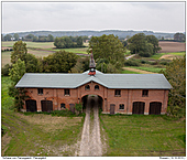 Torhaus von Flarupgaard - Torhaus von Flarupgaard aus der Vogelperspektive
