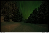 Polarlichter in Lappland - StraÃŸe in Lappland - Schweden