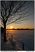 Sonnenuntergang - Sonnenuntergang im Schnee
